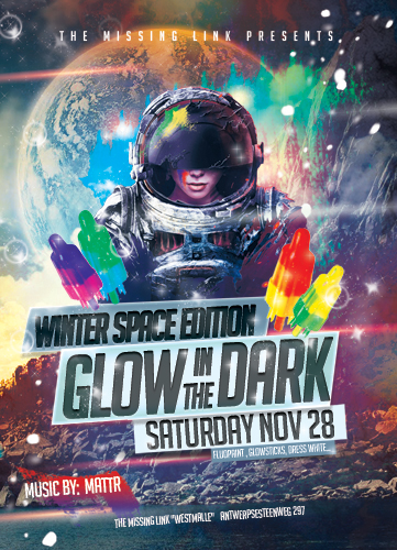 Glow in the dark // Winter Space Edition!